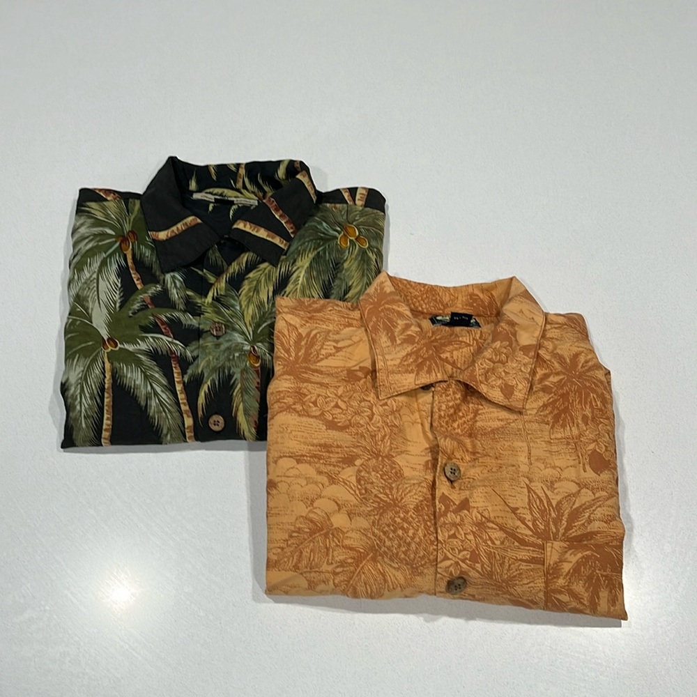 TOMMY BAHAMA VINTAGE Men’s short sleeve button-up two pack